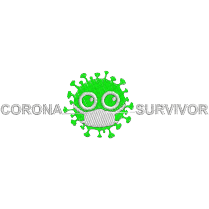 Matriz de Bordado Para Máscara de Proteção Corona Survivor